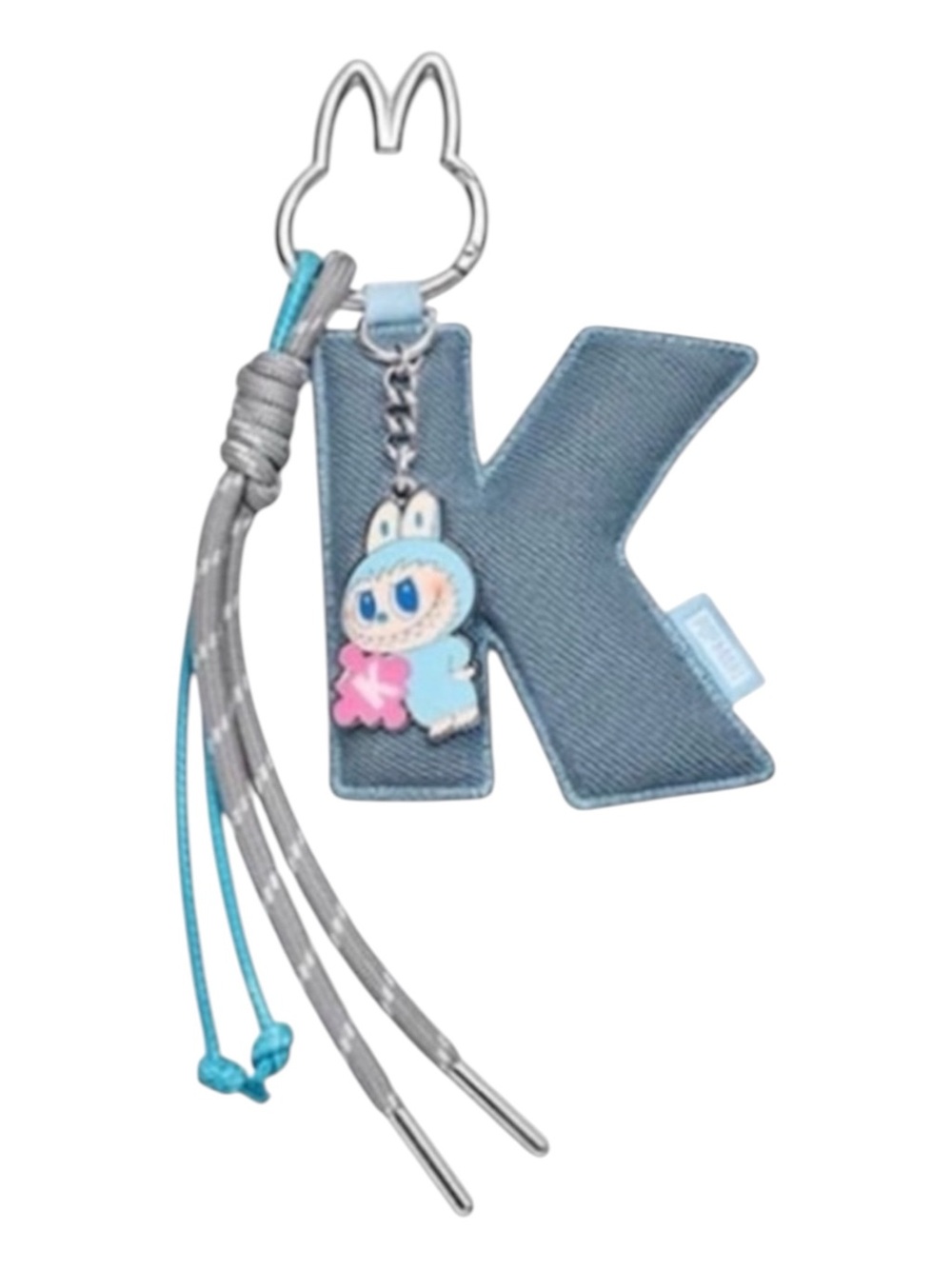 POP MART Labubu THE MONSTERS Letter K Pendant Keychain BNIB